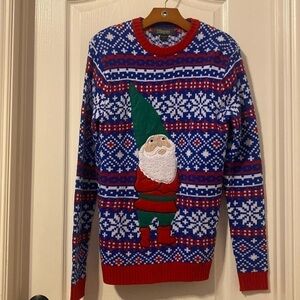 33 Degrees Unisex Gnome Holiday Sweater Small NWOT